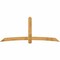 Ekena Millwork Bellingham Rough Sawn Timber Gable Bracket, Western Red Cedar, 108"W x 45"H x 2"D x 6"F, 10/12 Pitch GBW108X45X0206BEL00RWR - alternate 1